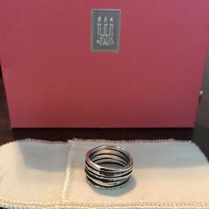 James Avery Hammered Stacked Ring
